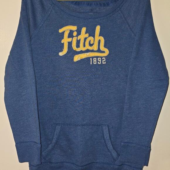 Abercrombie & Fitch Tops - Navy blue and gold embroidered